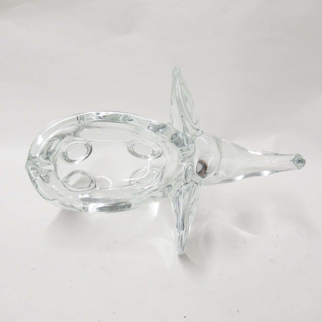 Vannes French Crystal Elephant Dish