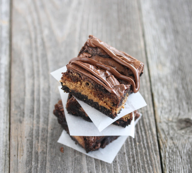 overhead photo of brownies