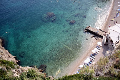 Beach at Hotel Bellevue in Dubrovnik Croatia