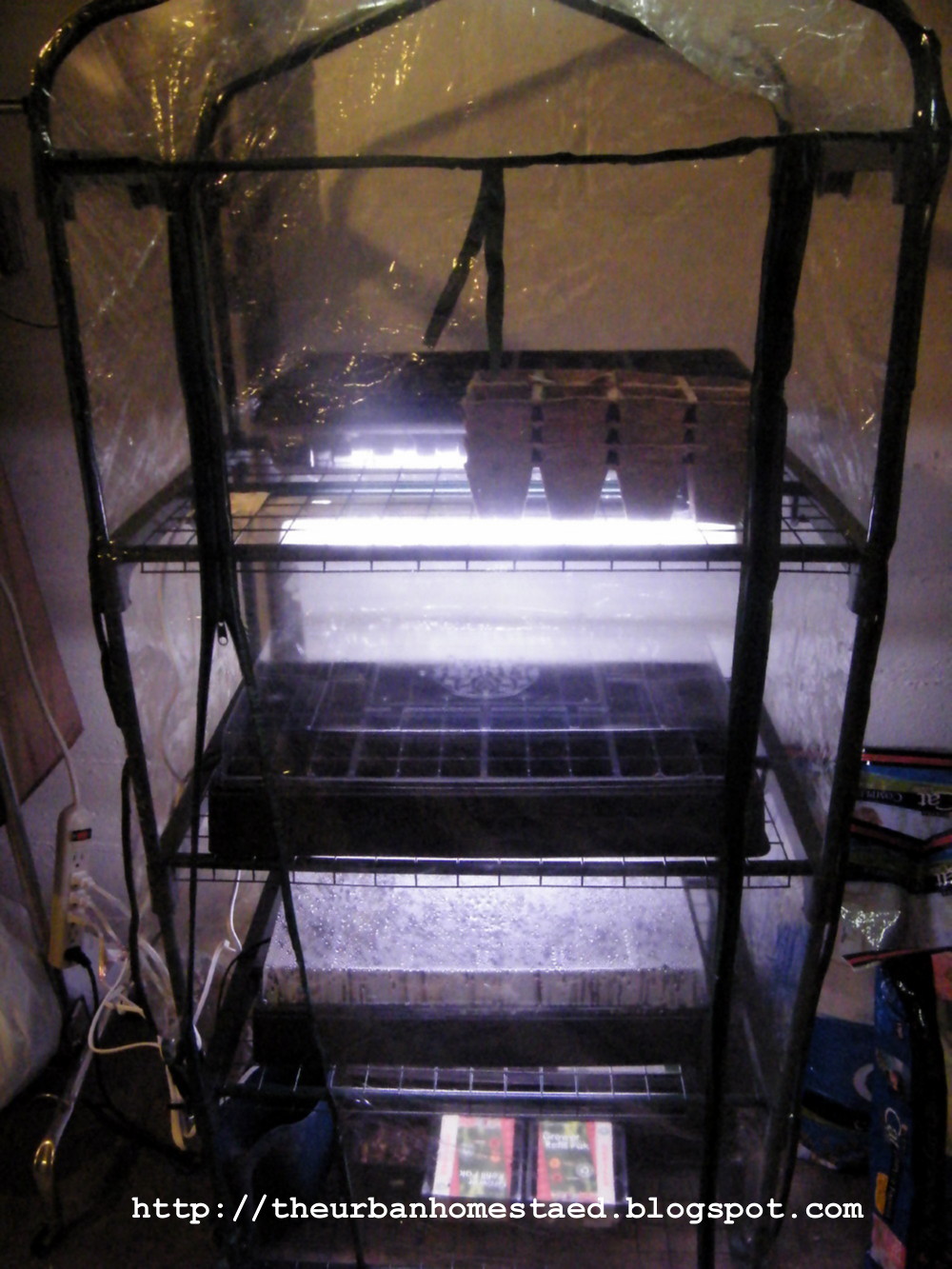  Homestead: DIY Inexpensive Seed Starting Setup or Indoor Greenhouse