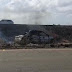 Veículo capota e pega fogo na BR-135 em Campo de Peris