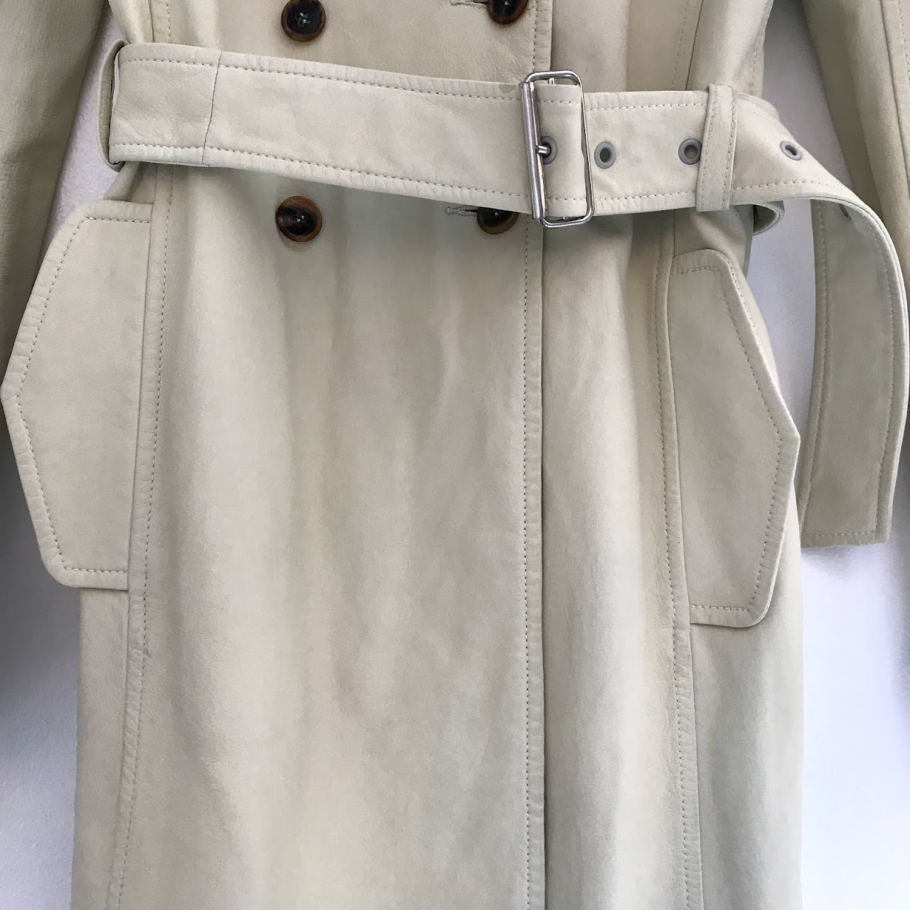 Jil Sander Leather Trench Coat