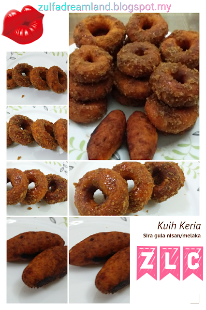 ZULFAZA LOVES COOKING: Kuih keria sira gula melaka