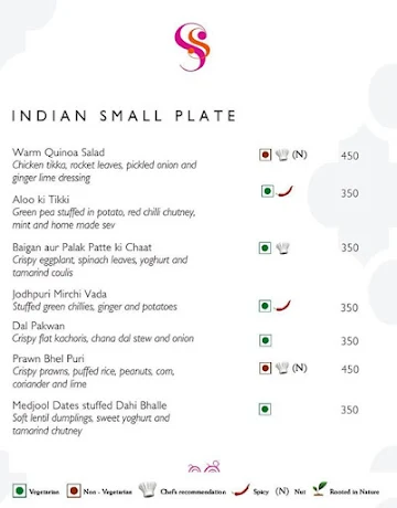 Ssaffron - Shangri-La Hotel menu 