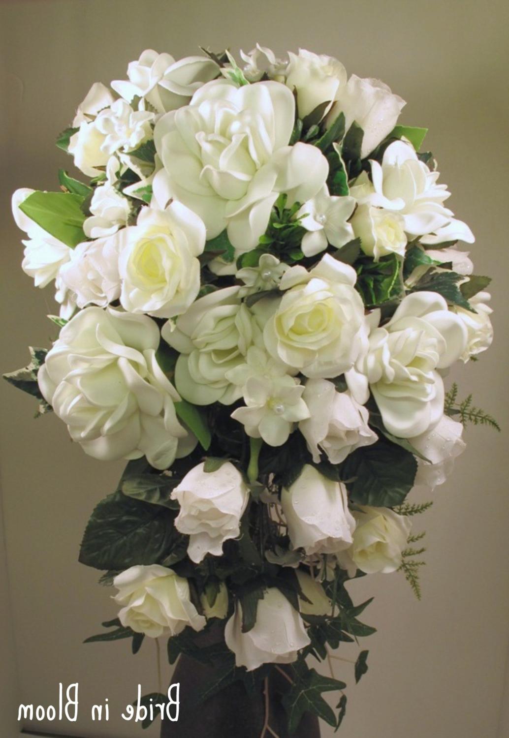 Cascading bridal bouquet