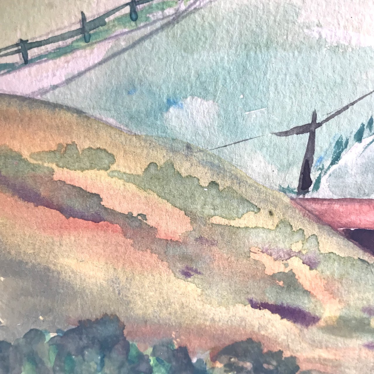 C. Gottshalk Signed Watercolor Landscape