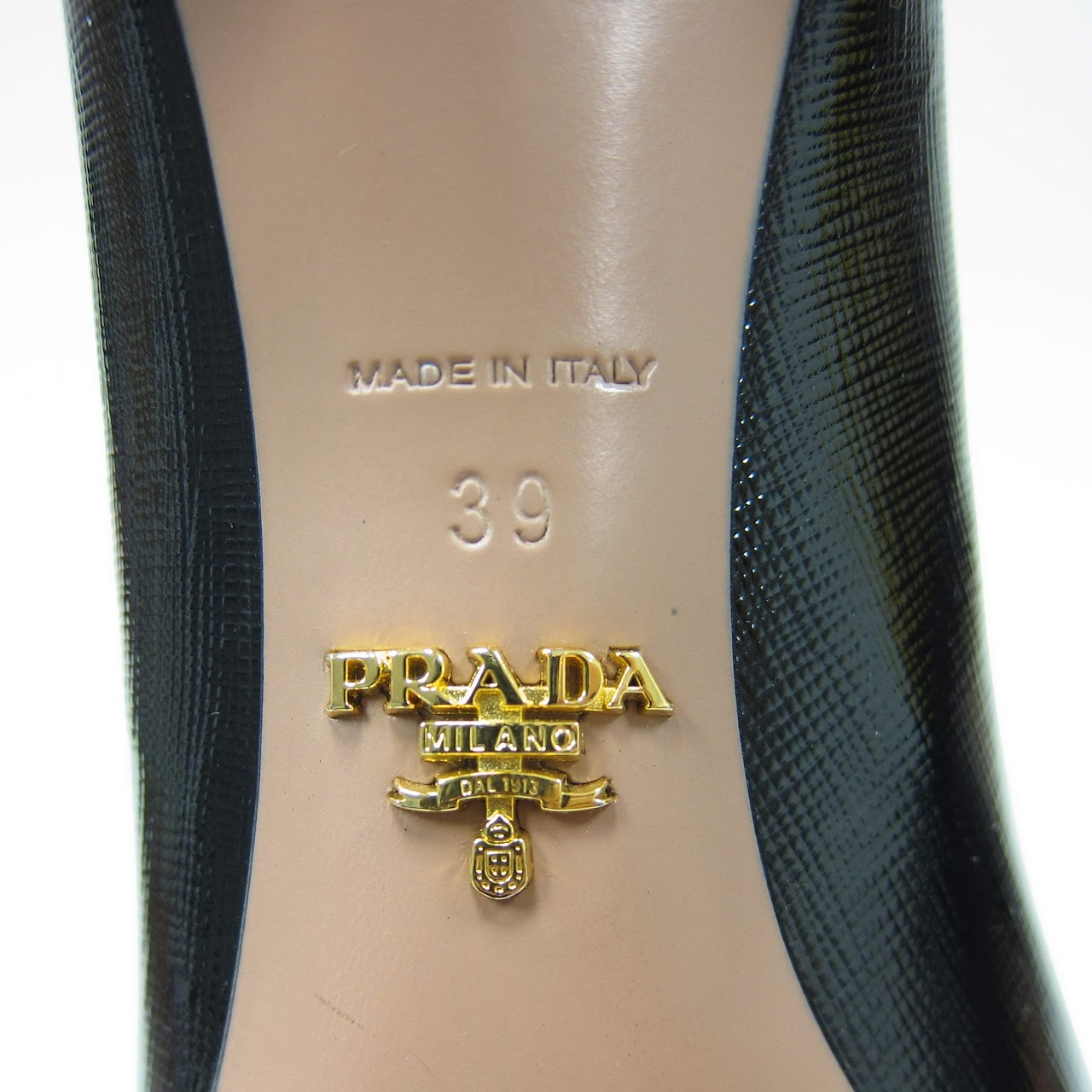 Prada Crosshatched Pumps