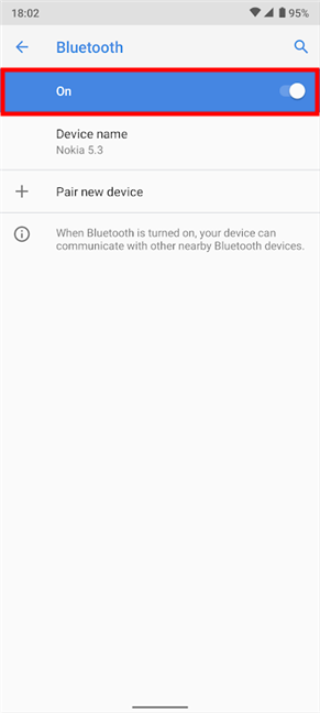 Bluetooth inschakelen via Instellingen