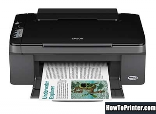 Reset Epson SX100 printer with Epson reset software