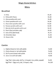 Magic Home Kitchen menu 1