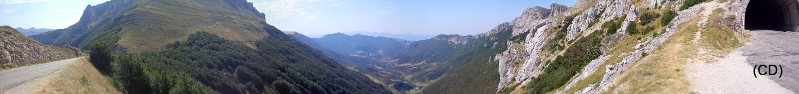 Panorama sud du col de la Bataille