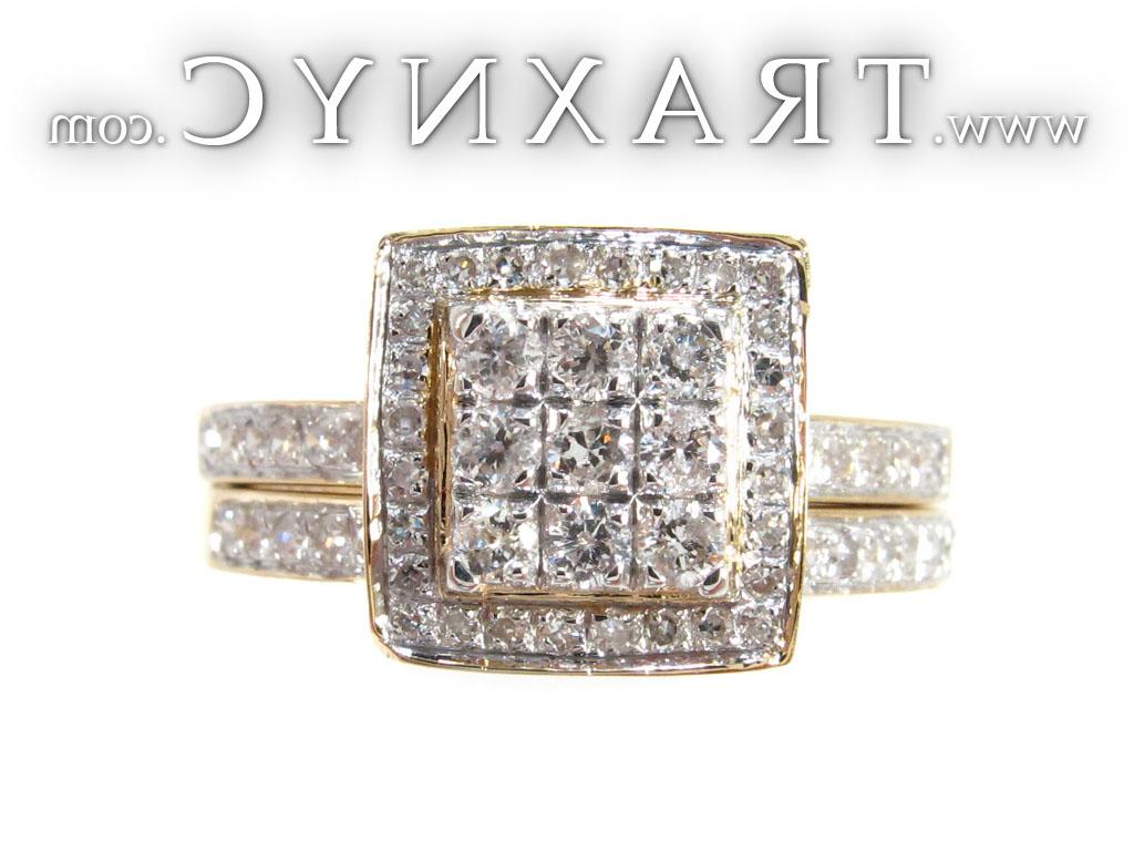 Full Size Picture for Yellow Gold Round Cut Prong Diamond Wedding Ring