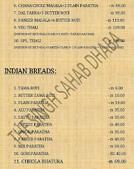 The Singh Sahab menu 3