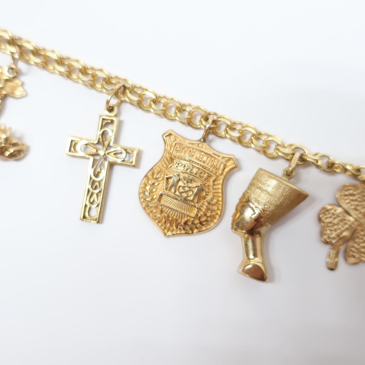 14k Gold Charm Bracelet