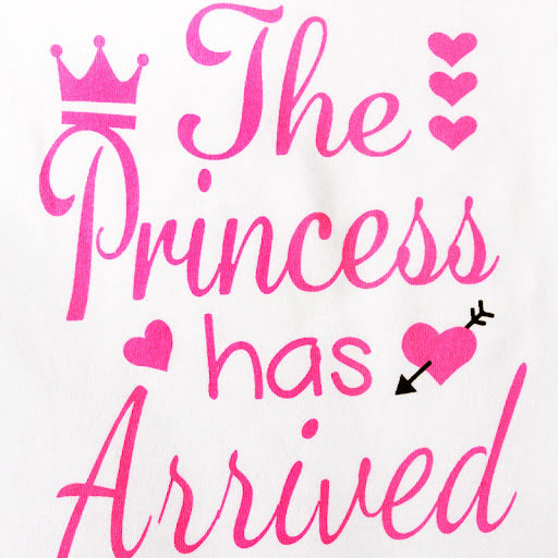 Title 7, Girls Pink Letters Long-sleeved One-piece Romp...