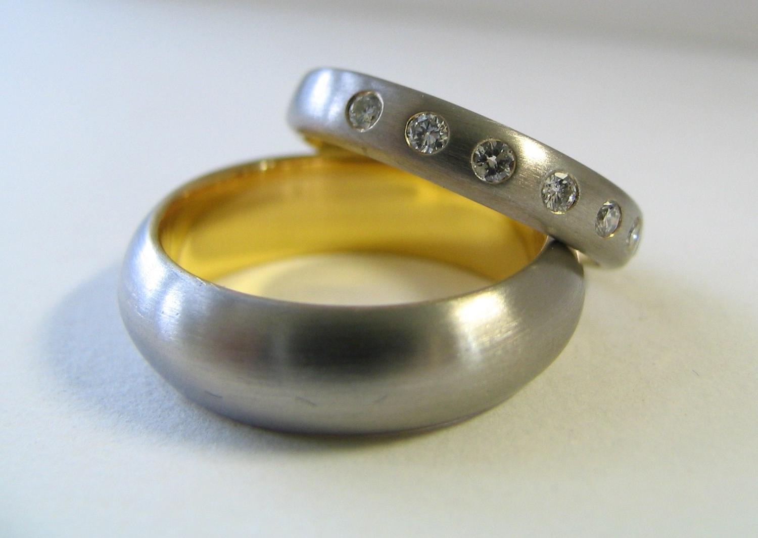 Custom Wedding Rings His and Hers