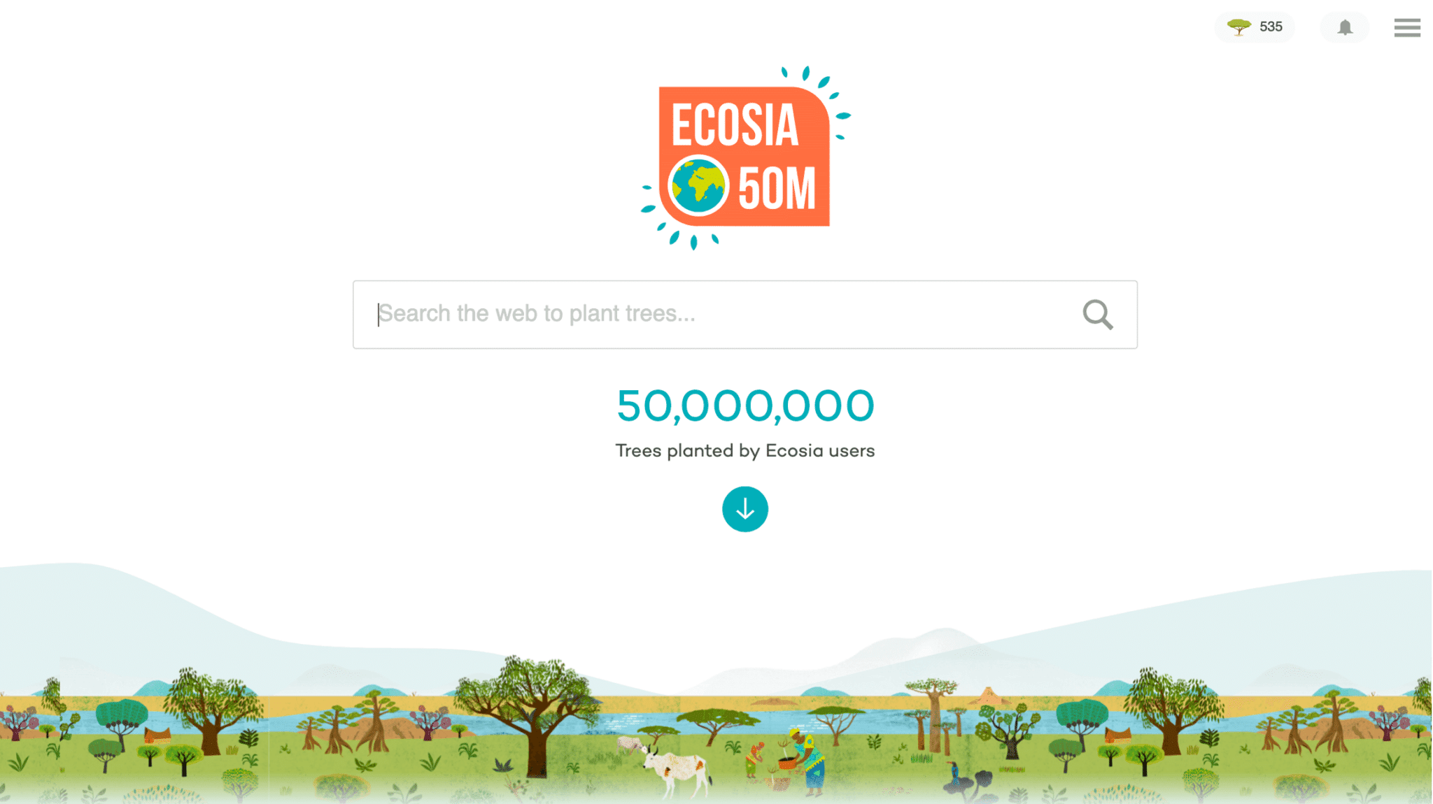 Ecosia |  I migliori browser Web anonimi per la navigazione privata