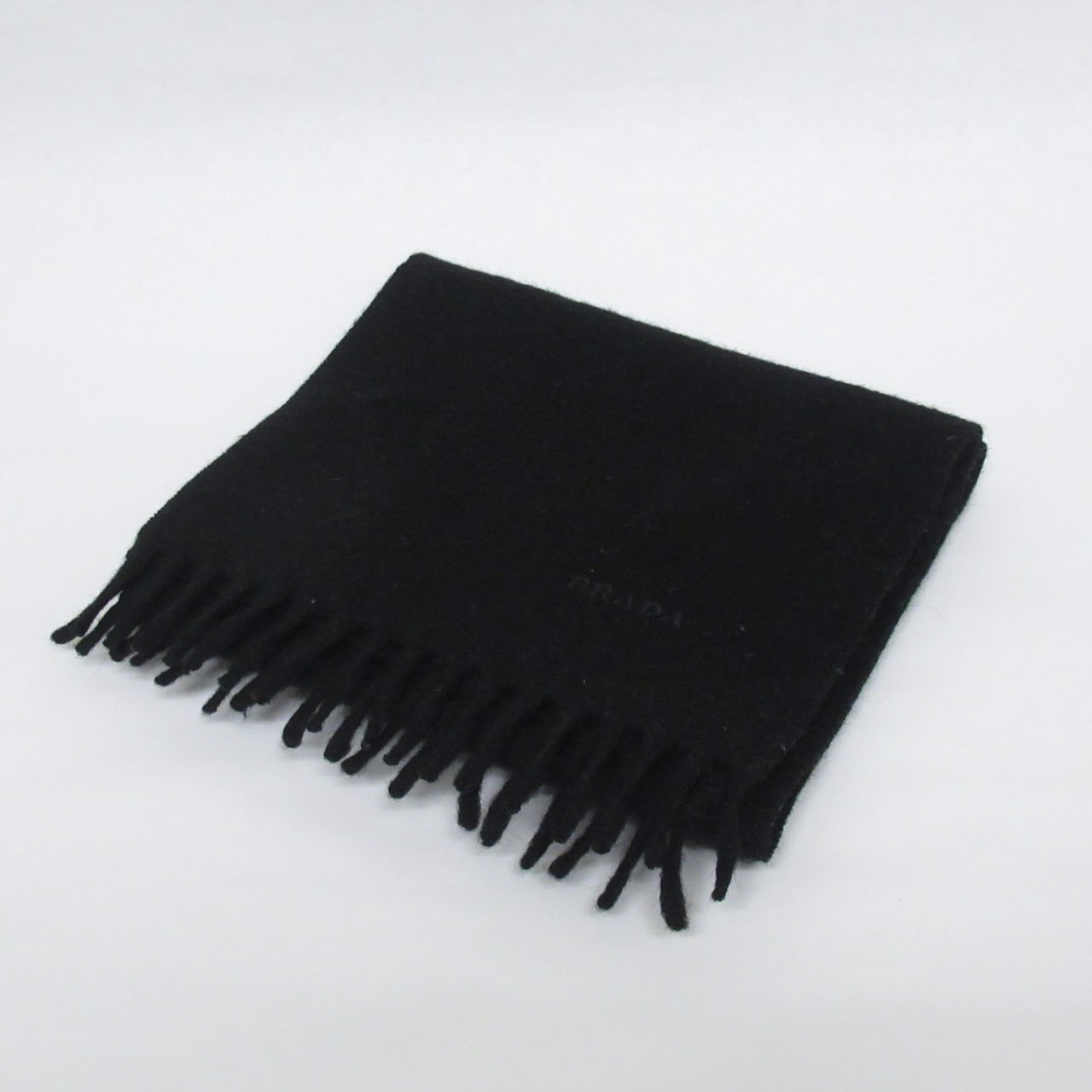 Prada Black Cashmere Scarf