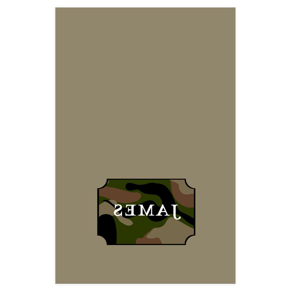 wedding thank you cards camo