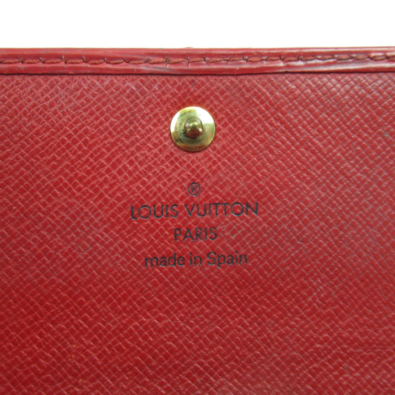 Louis Vuitton Red Epi Leather Wallet