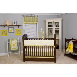  Pam Grace Creations Argyle Yellow 10 Piece Crib Bedding Set