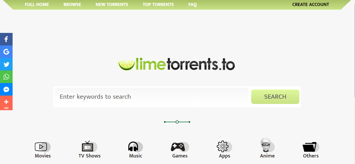 Site LimeTorrents