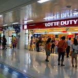lotte duty free at gimpo in Seoul, South Korea 