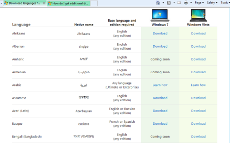 ภาษาที่แสดง