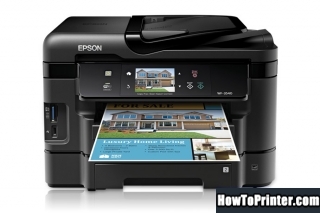 Reset Epson WorkForce WF-3540 printer with Epson resetter