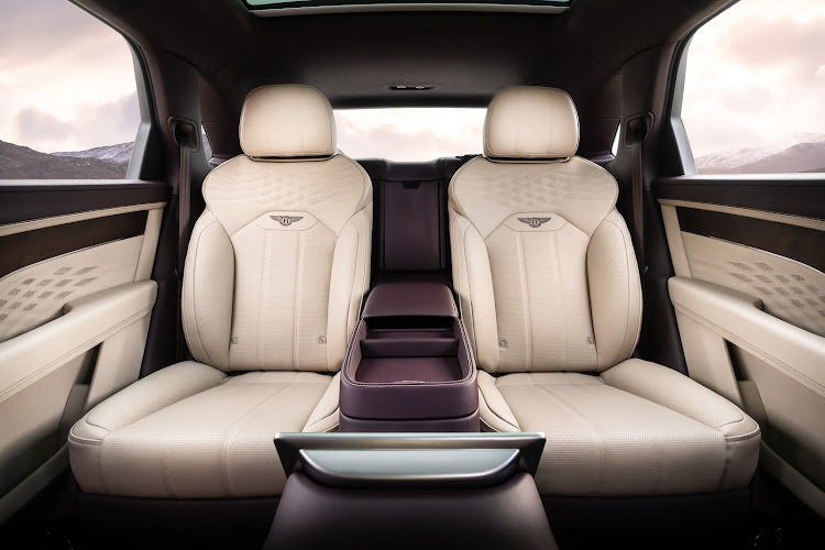 The latest Bentayga has a pair of pilot seats that automatically adapt to the occupant’s seating position. Picture: SUPPLIED