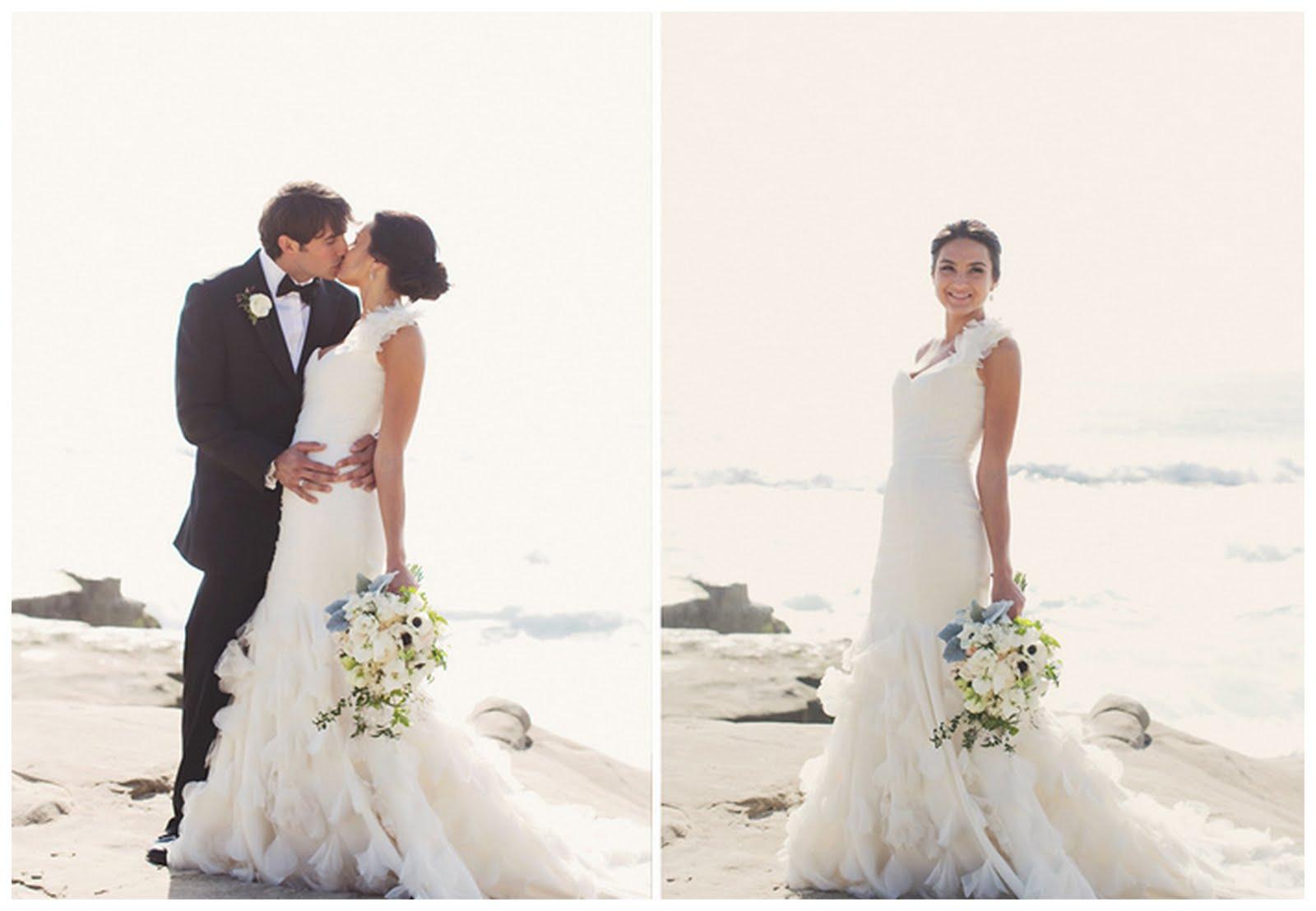 Real Summer Sea-Side Wedding: