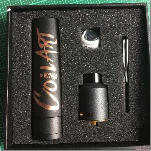 IMG 11641 thumb1 - 【メカニカルMOD】「CoilART MAGE MECH TRICKER Kit」レビュー。黒くてシンプル、でもかっこいい！【電子タバコ/VAPE/ハイブリッド/メカMOD】