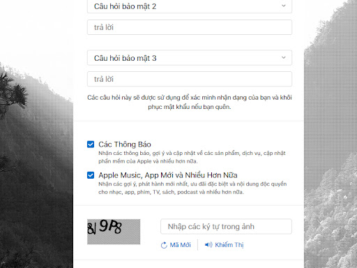 Thiết lập câu hỏi bảo mật để tăng tính bảo mật cho tài khoản Apple ID