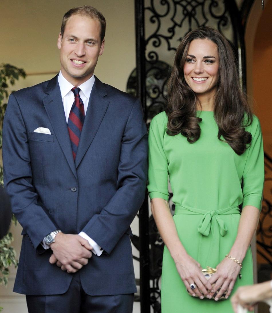 Kate wears a favorite green