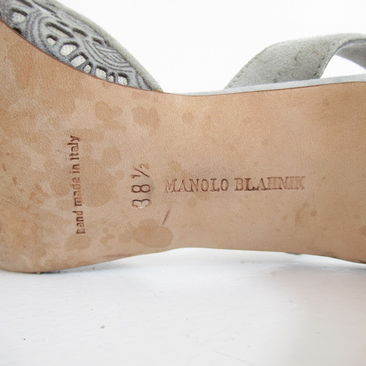 Manolo Blahnik Lace Slingbacks