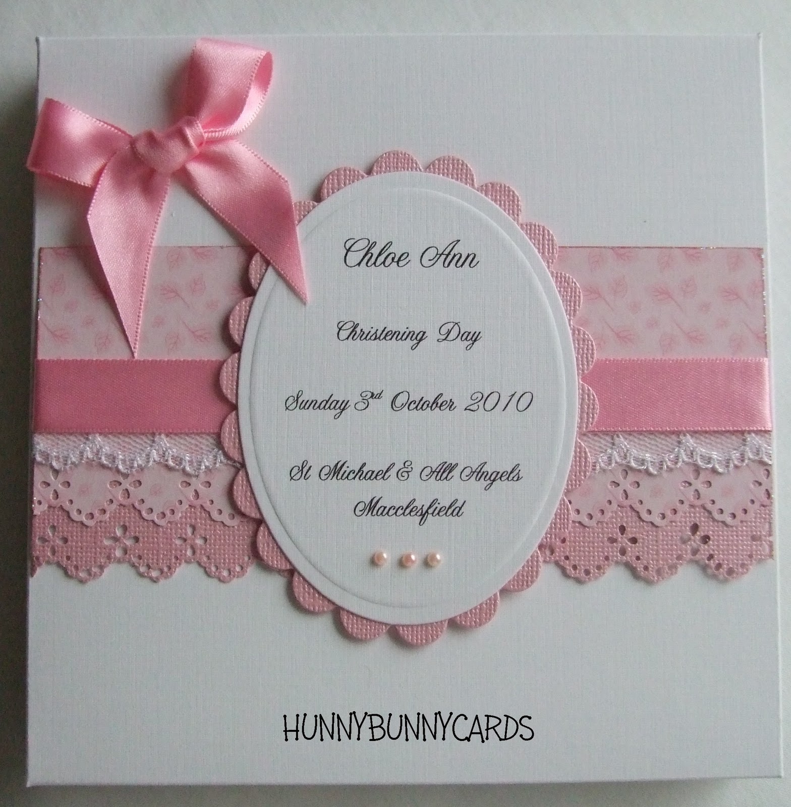 Welcome to my blog: Christening Card and Matching Box