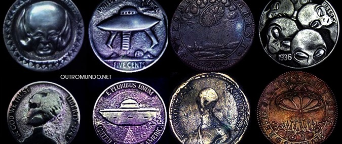 Moedas com rostos de extraterrestres encontradas no Egito 02