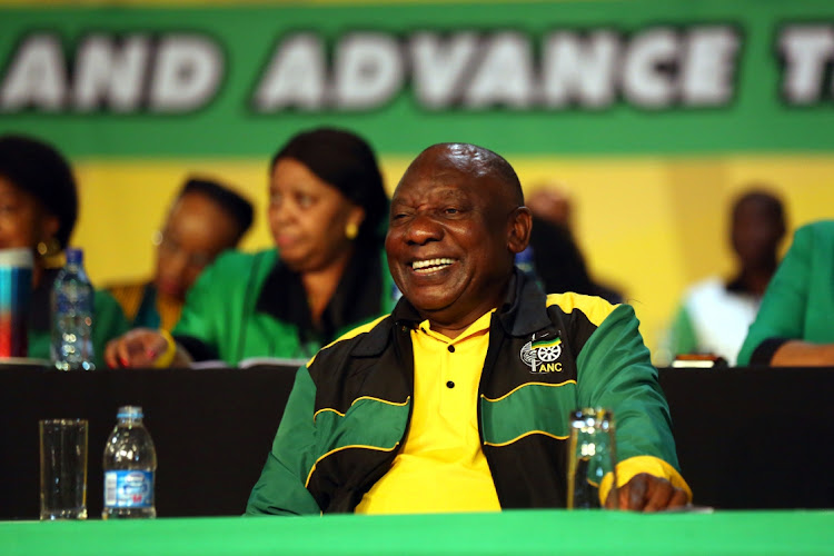 President Cyril Ramaphosa during the 55th Anc National Conference in Nasrec, Johannesburg.