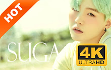 Suga BTS new tab page pop star HD theme small promo image