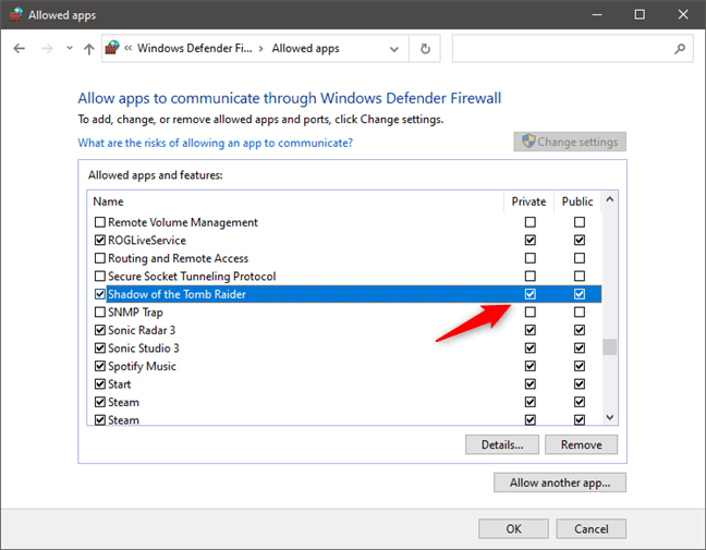 Configurar una aplicación (juego) para que el firewall le permita conectarse a Internet