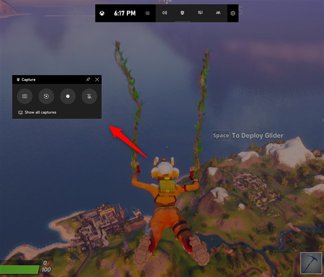 Tiện ích Capture từ thanh Xbox Game trên Windows 10