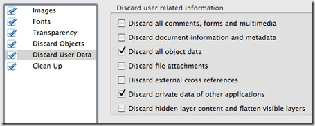 descartar datos de usuario pdf