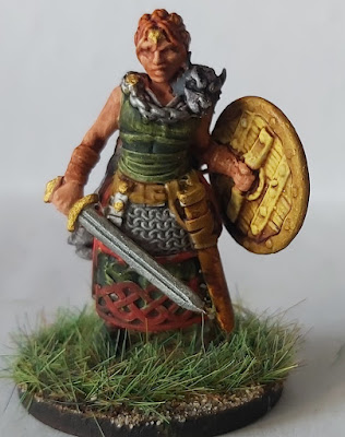 6 Shieldmaidens by Medbury Miniatures With Round Bases. SAGA. 