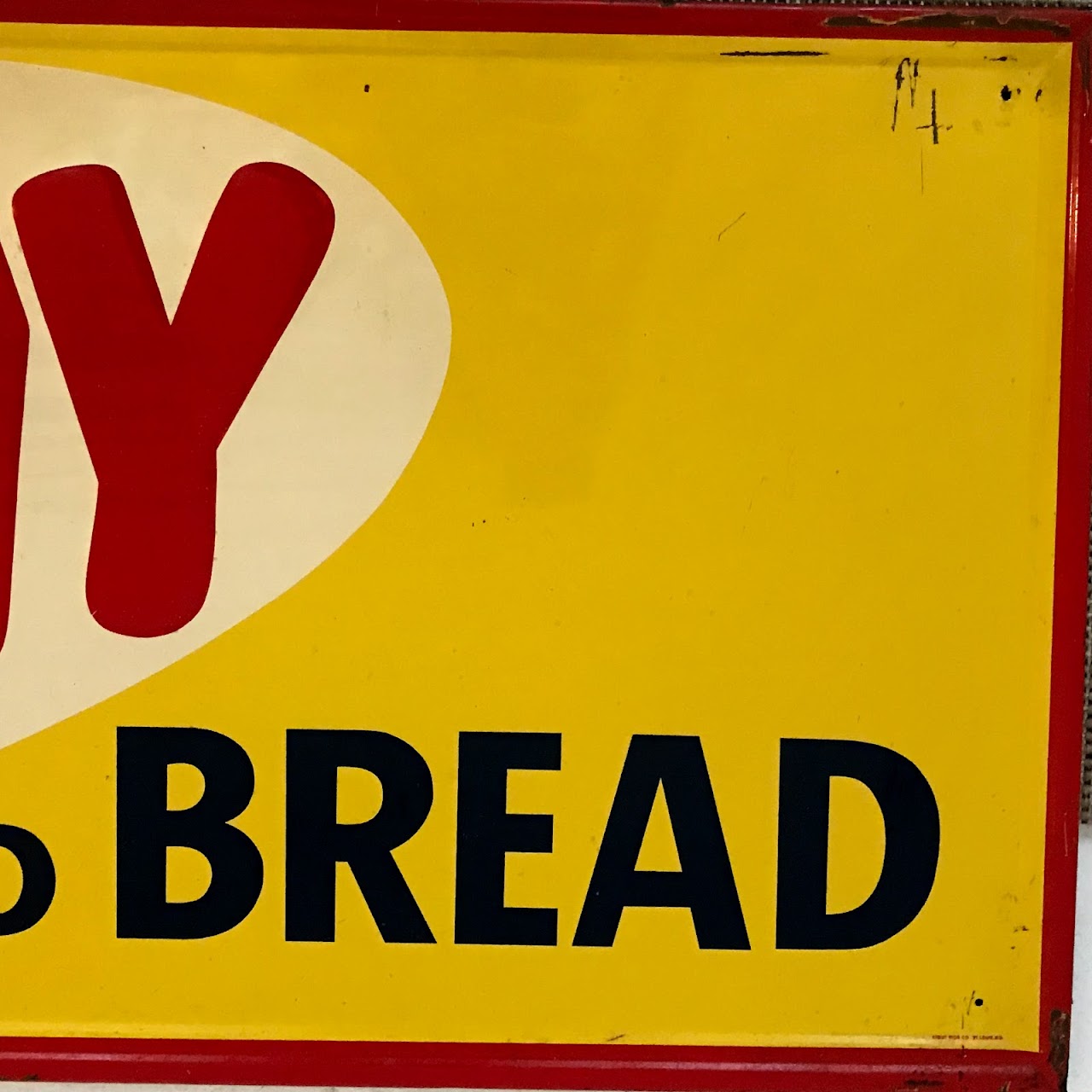 Bunny Bread 1950s Steel Advertising Sign