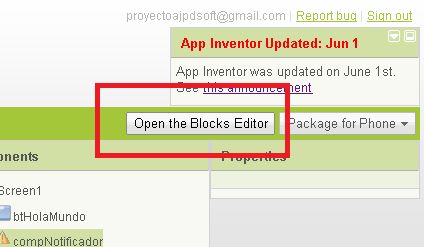 Desarrollar aplicacin en Google App Inventor: Hola Mundo para Android