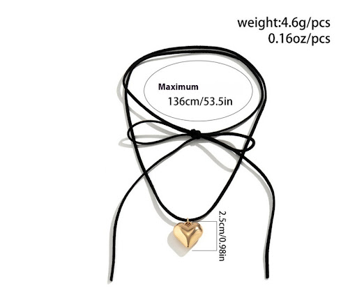 Title 1, Fashionable All-match Small Love Pendant Velvet...