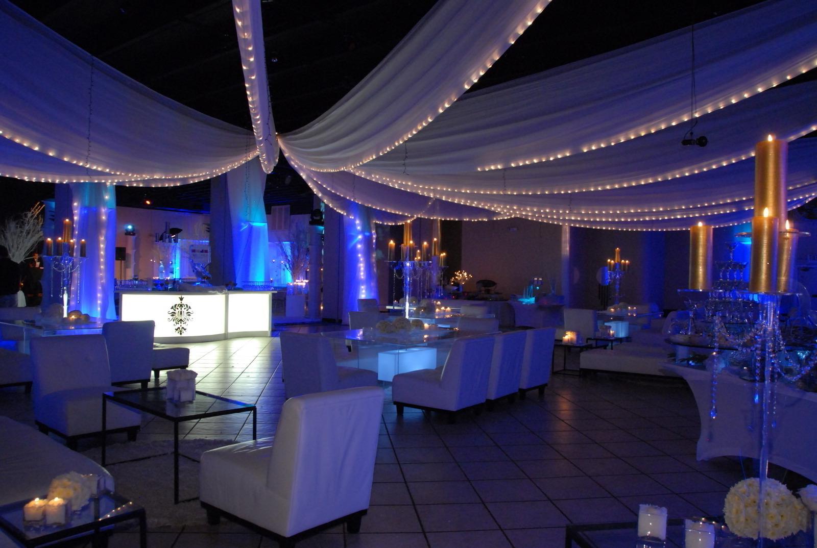 night wedding lighting