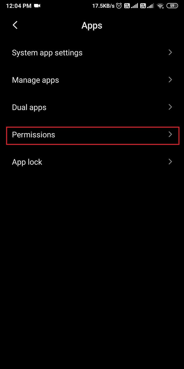 Go to Permissions. | How to Fix Message Not Sent Error on Android