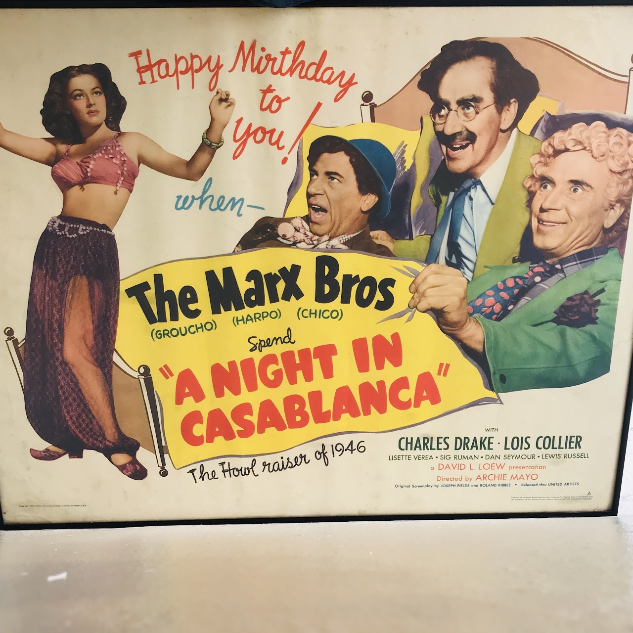 Marx Brothers Original Movie Poster