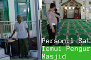 Pastikan Pelaksanaan Shalat Idul Adha Sesuai Protapkes Covid, Personil Polres Soppeng Temui Pengurus Masjid